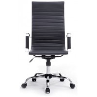 SILLA DE OFICINA EQUIP RESPALDO ALTO COLOR NEGRO