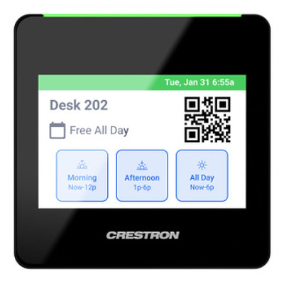 CRESTRON - (TSS-470E-B-T) 3.5 IN. DESK SCHEDULING TOUCH SCREEN, BLACK TEXTURED (Espera 4 dias)