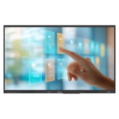 (NEW) PHILIPS EDUCATION 65" E-LINE, UHD, ANDROID 14, IR 40 TOUCH, USB-C, NFC, HDMI OUT, WIRESS SCREEN SHARING, WAVE (65BDL4252E/00) (Espera 4 dias)