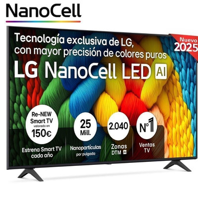 TELEVISOR LG 65NANO80A6B-DU79 TELEVISOR LG 65NANO80A6B