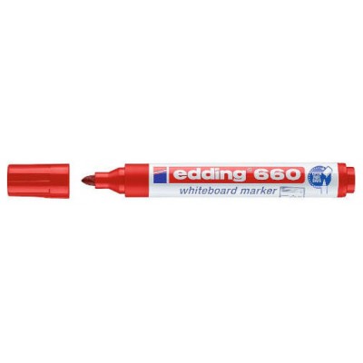 MARCADOR PIZARRA BLANCA 660 1,5-3MM ROJO EDDING 660-02 (MIN10) (Espera 4 dias)