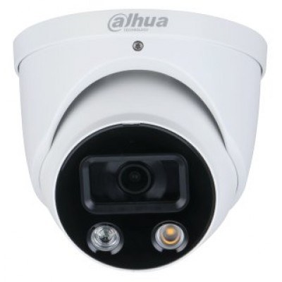 (DH-IPC-HDW3449HP-AS-PV-0280B-S3) DAHUA CÁMARA IP TURRET WIZSENSE SERIE 3 4MP CON INTELIGENCIA ARTIFICIAL PAL FULL-COLOR SOPORTA MICROSD 256GB ALARMA 2.8MM (Espera 4 dias)