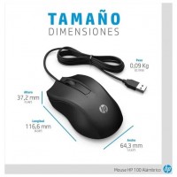 HP Rat&oacute;n con cable 100 (Espera 4 dias)