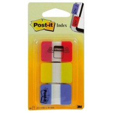 PACK 3 DISPENSADORES X 22 MARCADORES INDEX RÍGIDO 25,4X38MM COLORES SURTIDOS 686-RYB POST-IT 7000146810 (Espera 4 dias)