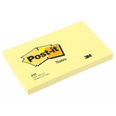 BLOC 100 HOJAS NOTAS ADHESIVAS 76X127MM CANARY YELLOW 6830-CY-W10 POST-IT 7100317839 (Espera 4 dias)