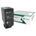 Lexmark CS/CX 827 Cartucho de toner cian Retornable