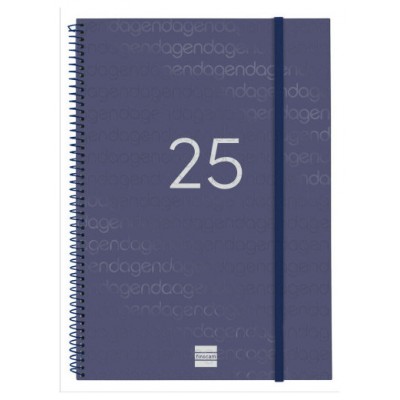 AGENDA 2025 BASIC YEAR E40 210X297MM SEMANA VISTA HORIZONTAL AZUL FINOCAM 741461025 (Espera 4 dias)