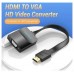 CONVERSOR HDMI/M A VGA/H JACK 3.5/H 0.15 M NEGRO VENTION (Espera 4 dias)