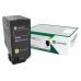 Lexmark CS/CX 727, CS728 Cartucho de toner amarillo Retornable