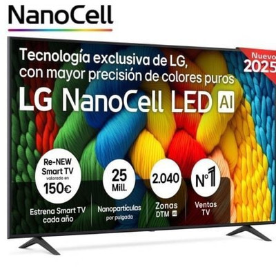 TELEVISOR LG 75NANO80A6B-DU113 TELEVISOR LG 75NANO80A6B