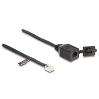 Delock Cable RJ11 macho a RJ11 hembra con tapa-7SX Delock Cable RJ11 macho a RJ11 hembra con tapa