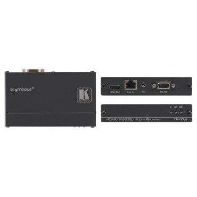 Kramer Electronics TP-574 extensor audio/video Receptor AV Negro (Espera 4 dias)