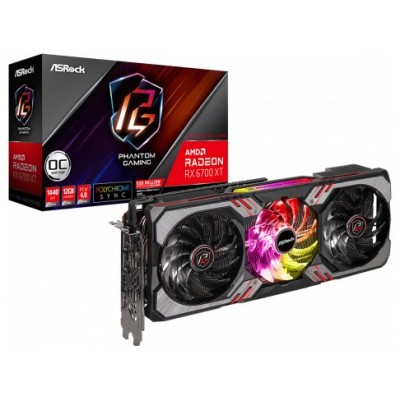 Asrock Phantom Gaming RX 6700 XT 12GB OC AMD Radeon RX 6700 XT GDDR6 (Espera 4 dias)