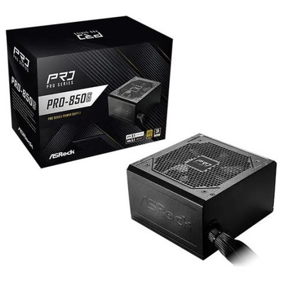 FUENTE ALIMENTACION ASROCK PRO-850B,PSU,850W,BRONZE (Espera 4 dias)