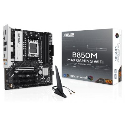 ASUS B850M MAX GAMING WIFI AMD B850 Z&oacute;calo AM5 micro ATX (Espera 4 dias)