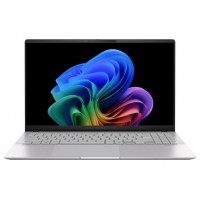 ASUS Vivobook S 15 OLED S5507QA-MA006W Copilot+ PC - Ordenador Portátil 15.6" Wide Quad HD+ 120Hz (Qualcomm Snapdragon X1E78100, 16GB RAM, 1TB SSD, Adreno GPU, Windows 11 Home) Plata Fría - Teclado QWERTY español (Espera 4 dias)