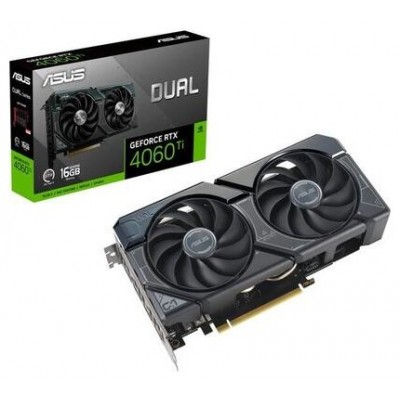 ASUS DUAL-RTX4060TI-16G NVIDIA GeForce RTX 4060 Ti 16 GB GDDR6 (Espera 4 dias)