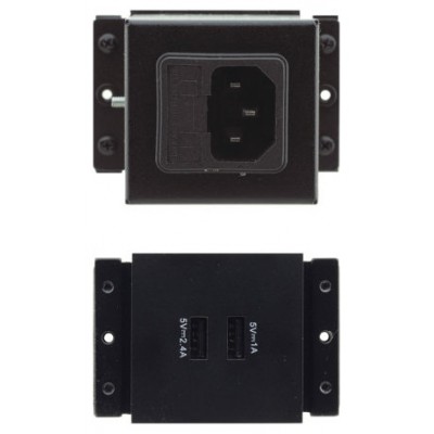 Kramer Electronics TS-UC toma de corriente 2 x USB A Negro (Espera 4 dias)