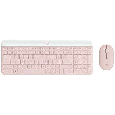 Teclado Logitech Mk470 Slim Combo Rosa P/n:920-011317