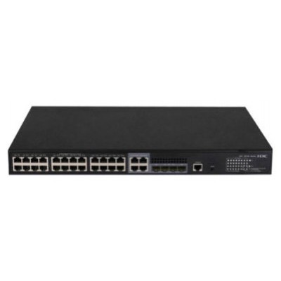 H3C S5130S-28S-PWR-EI L2 ETHERNET SWITCH WITH 24*10/100/1000BASE-T POE+ PORTS(AC 185W) AND 4*1G/10G BASE-X SFP PLUS PORTS,(AC) (Espera 4 dias)