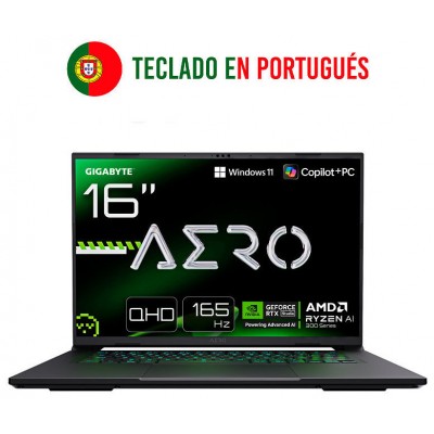 PORTATIL GIGABYTE AERO  X16 2WHA3PTC65AH R9-370HX 32GB 1TB RTX5070 16" W11H