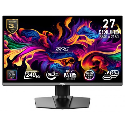 MSI MPG 272URX QD-OLED pantalla para PC 67,3 cm (26.5") 3840 x 2160 Pixeles 4K Ultra HD Negro (Espera 4 dias)