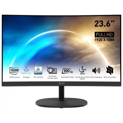 MONITOR LED 23.6" MSI MP2412C 23.6" FHD VA 100HZ 1MS ALTAVOCES CURVO HDMI (Espera 4 dias)