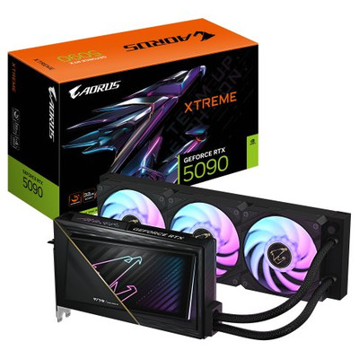 GIGABYTE AORUS GeForce RTX 5090 XTREME WATERFORCE 32G Tarjeta Gr&aacute;fica - 32 GB GDDR7, 512 bits, PCI-E 5.0, 2655 MHz Frecuencia Base, 3 x DP 2.1a, 1 x HDMI 2.1b, NVIDIA DLSS 4, GV-N5090AORUSX W-32GD (Espera 4 dias)