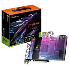 GIGABYTE AORUS GeForce RTX 5090 XTREME WATERFORCE WB 32G Tarjeta Gr&aacute;fica - 32 GB GDDR7, 512 bits, PCI-E 5.0, 2655 MHz Frecuencia Base, 3 x DP 2.1a, 1 x HDMI 2.1b, NVIDIA DLSS 4, GV-N5090AORUSX WB-32GD (Espera 4 dias)