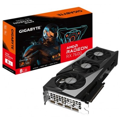 TARJETA GRAFICA GIGABYTE RADEON RX 7600 GAMING OC 8GB DDR6