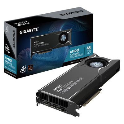 GIGABYTE Radeon PRO W7800 AI TOP 48G Tarjeta Gr&aacute;fica - 48GB GDDR6, 384 bits, PCI-E 4.0, 3 x DisplayPort 2.1, W7800 AI TOP 48G (Espera 4 dias)