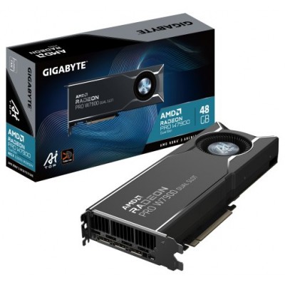 GIGABYTE Radeon PRO W7900 Dual Slot AI TOP 48G - 48GB GDDR6, 384 bits, PCI-E 4.0, 3 x DisplayPort 2.1, W7900 AI TOP 48G (Espera 4 dias)