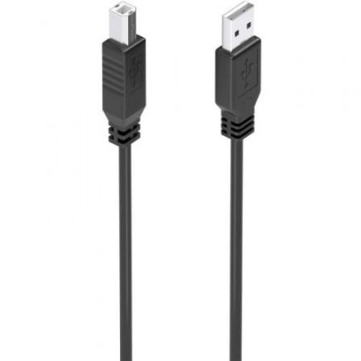 CABLE USB 2.0 CON AMPLIFICADOR TIPO AM-BM NEGRO 15M