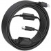 CABLE USB 2.0 CON AMPLIFICADOR TIPO AM-BM NEGRO 15M