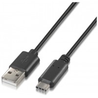 Aisens Cable USB 2.0 3A  USB-C/M-A/M negro 2.0m