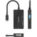 AISENS - CONVERSOR USB-C A DVI/HDMI/VGA, USB-C/M-DVI/H-HDMI/H-VGA/H, NEGRO, 15CM
