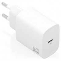 AISENS - CARGADOR GaN 30W, 1xUSB-C PD3.0, BLANCO