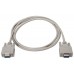 CABLE SERIE NULL MODEM DB9H-DB9H BEIGE 1.8M AISENS