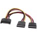 AISENS - CABLE SATA ALIMENTACIoN, SATA/M-2XSATA/H, 20CM