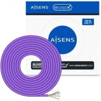 AISENS - CABLE DE RED RJ45 LSZH CAT.6 UTP RIGIDO AWG23 CCA (ALEACION), VIOLETA, 100M-38SX AISENS - CABLE DE RED RJ45 LSZH CAT.6 UTP RIGIDO AWG23 CCA (ALEACION), VIOLETA, 100M