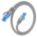 CABLE RED LATIGUILLO RJ45 CAT.6 UTP AWG26 CCA GRIS