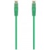 AISENS - CABLE DE RED LATIGUILLO RJ45 LSZH CAT.6A 500 MHZ UTP AWG24, VERDE, 25CM