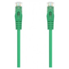 AISENS - CABLE DE RED LATIGUILLO RJ45 LSZH CAT.6A 500 MHZ UTP AWG24, VERDE, 1.5M