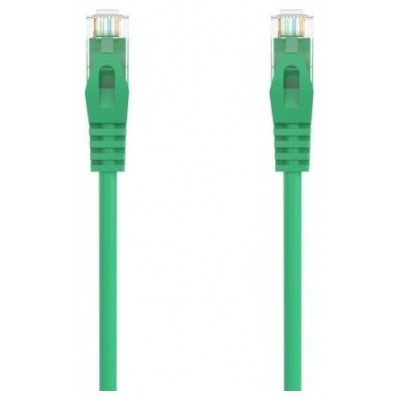 AISENS - CABLE DE RED LATIGUILLO RJ45 LSZH CAT.6A 500 MHZ UTP AWG24, VERDE, 1.5M