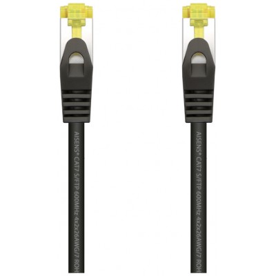 CABLE RED LATIGUILLO RJ45 LSZH CAT.7 SFTP AWG26 NEGRO