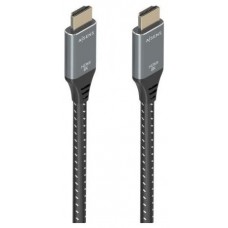 CABLE HDMI V2.1 ALTA VELOCIDAD 8K60HZ AM-AM GRIS-NEGRO