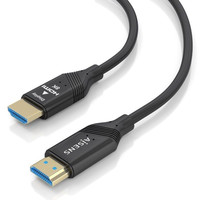 AISENS - CABLE HDMI V2.1 AOC ULTRA ALTA VELOCIDAD / HEC 8K@60HZ 4K@120HZ 4:4:4 48GBPS, A/M-A/M, NEGRO, 15M