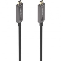 AISENS - CABLE USB 3.1 GEN2 10GBPS AOC 4K@60HZ 3A 60W E-MARKER, TIPO USB-C/M-USB-C/M, NEGRO, 10M