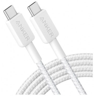 CABLE ANKER 322 USB-C A USB-C 1,8M 60W BLANCO