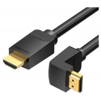 CABLE HDMI V2.0 4K M-M ACODADO 1 M NEGRO VENTION (Espera 4 dias)